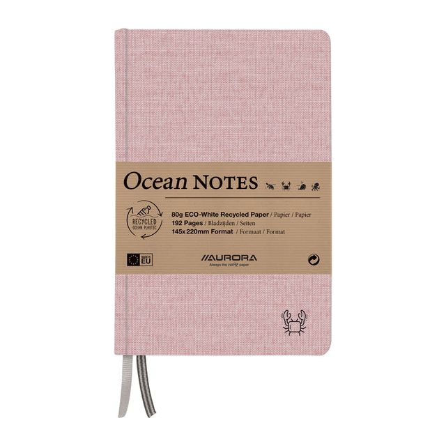 Aurora - Notebook Aurora Ocean A5 192Blz Ligne 80gr Red | 1 pièce