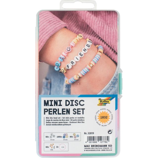 Folia Paper - Bead set Folia mini disc 1832-piece assorted | 5 pieces