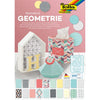 Folia Paper - Bloque de papel Folia Geometry 24x34cm 270gr 20 hojas surtidas | 5 piezas