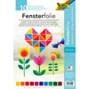Folia Paper -  Raamfolie folia 23x33cm 10 vel 10 kleuren | 5 stuks