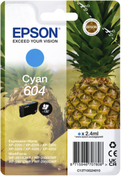 Epson -  Inktcartridge  604 t10g24 blauw