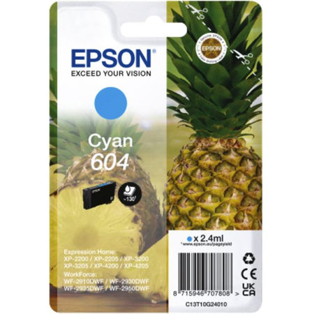 Epson - Cartucho de tinta 604 T10G24 azul