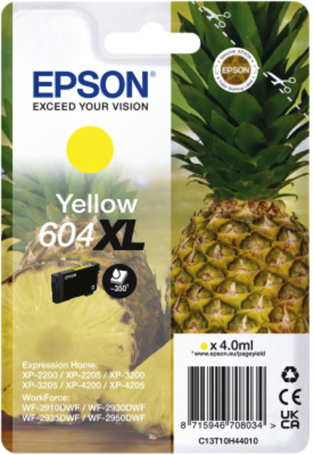 Epson - Inkcartridge Epson 604xl T10H44 Yellow | 1 Stück