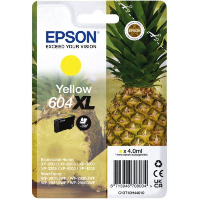 EPSON - Inkcartridge EPSON 604XL T10H44 Jaune | 10 pièces