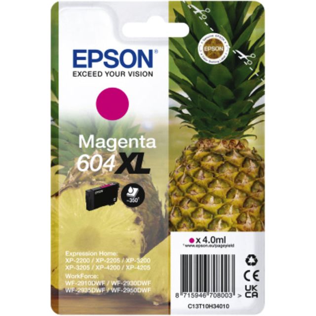 Epson - Tintenpatrone Epson 604xl T10H34 Red | 1 Stück