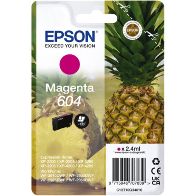 Epson - Inkcartridge Epson 604 T10G34 Red | 1 Stück