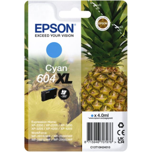 EPSON - Inkcartridge EPSON 604XL T10H24 BLUE | 10 pièces