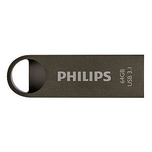 Clé USB 3.1 Philips Moon Gris sidéral 64Go