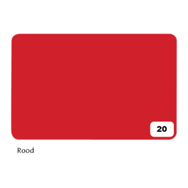 Folia Paper -  Fotokarton folia 300gr 50x70cm 20 vuurrood | 10 stuks