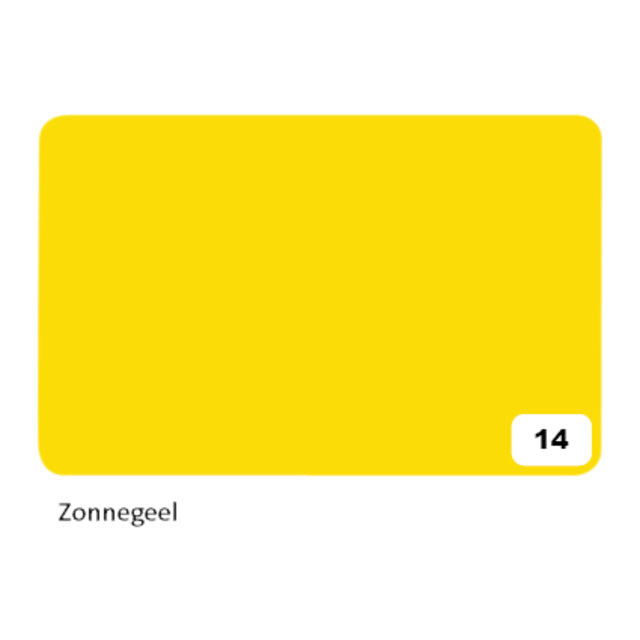 Folia Paper - Fotokarton Folia 2-seitig 50x70cm 300gr Nr14 Sonnengelb | 10 Stück
