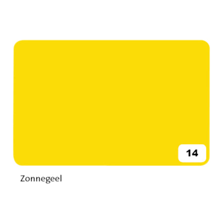 Carta Folia - Cartoncino fotografico Folia fronte-retro 50x70cm 300gr nr14 giallo sole | 10 pezzi