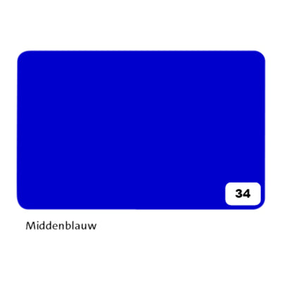 Folia Paper -  Fotokarton folia 300gr 50x70cm 34 middenblauw | 10 stuks