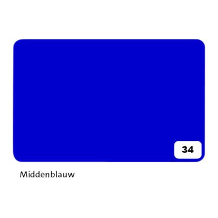Folia Paper - Cartoncino fotografico Folia 2 facciate 50x70cm 300gr nr34 blu medio | 10 pezzi