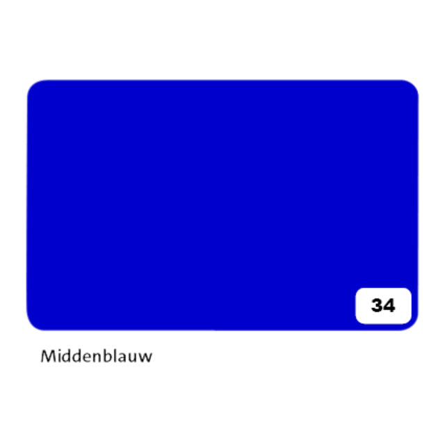 Folia Paper - Fotokarton Folia 2Z 50x70cm 300gr NR34 Central Blue | 10 morceaux