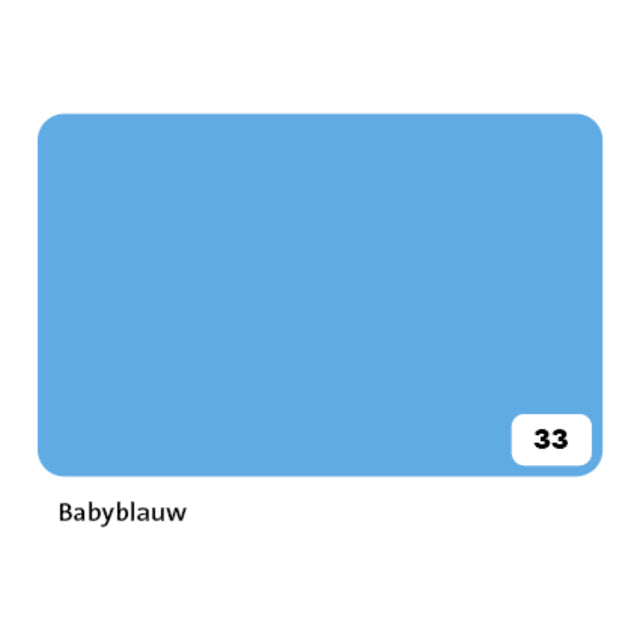 Folia Paper - Photo cardboard Folia 2-sided 50x70cm 300gr nr33 baby blue | 10 pieces