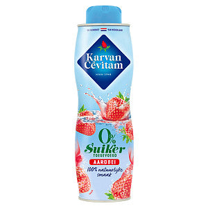 Karvan Cevitam - Siroop Karvan Cevitam Strawberry 0 sucre 600 ml | Bouteille de 600 millilitres
