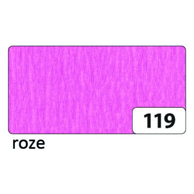 Folia Paper - Crep Paper Folia 250x50cm nr119 rose | Boîte extérieure une pièce de 10