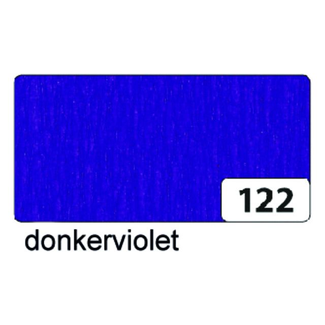 Folia Paper - Crep Paper Folia 250x50cm NR122 Donker Violet | Boîte extérieure une pièce de 10