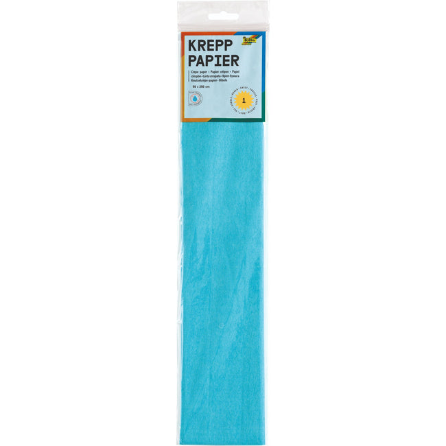 Folia - Papel crepé 250x50cm nr120 azul claro