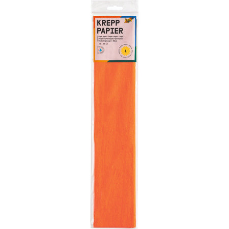Folia Paper - Crepe paper Folia 250x50cm nr109 bright orange | 10 pieces