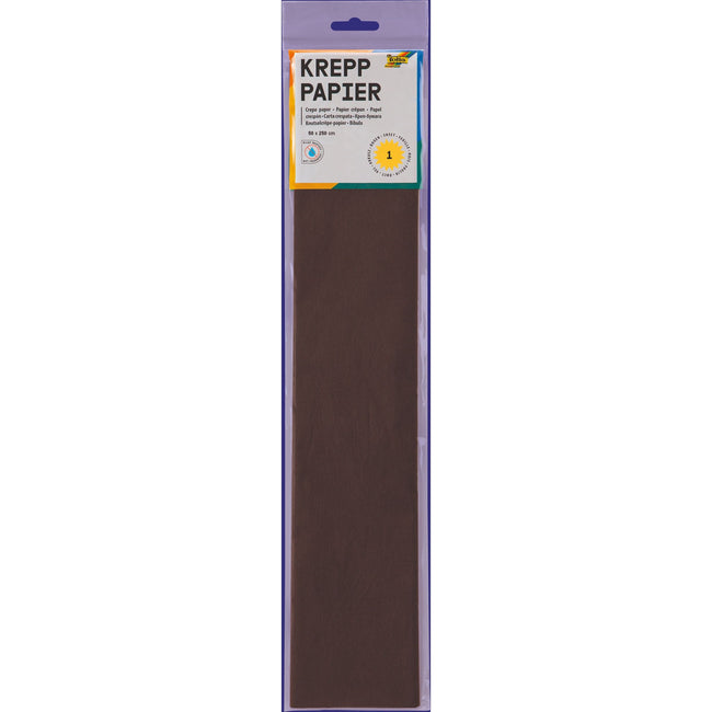 Folia - Papel crepé 250x50cm nr115 marrón oscuro