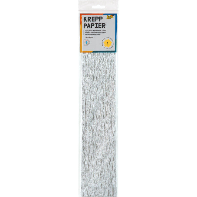 Folia - Papel crepé 250x50cm nr9126 plateado