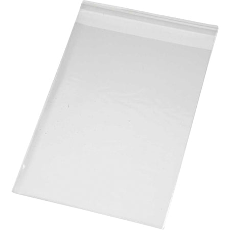 Creotime - Bolsa de celofán Creativ Company 17,3x12,3cm 25 micras con tira adhesiva 200 piezas
