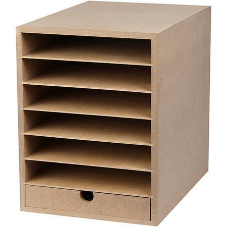 Creotime - Almacenamiento de papel Creativ Company al x an x ​​p 31,5x24,3x32cm MDF