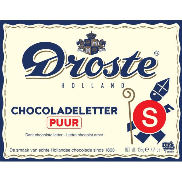 Droste - Lettre de chocolat Puur s 135gr