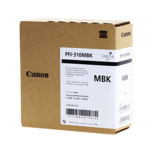 Canon - Cartucho de tinta PFI-310 negro mate