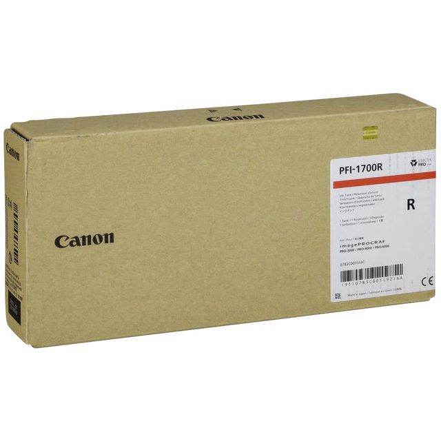 Canon - Inkcartridge Canon PFI -1700 Red | 1 pièce