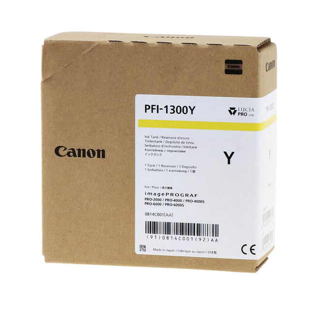 Canon - Cartouche d'encre Canon PFI -1300 Jaune