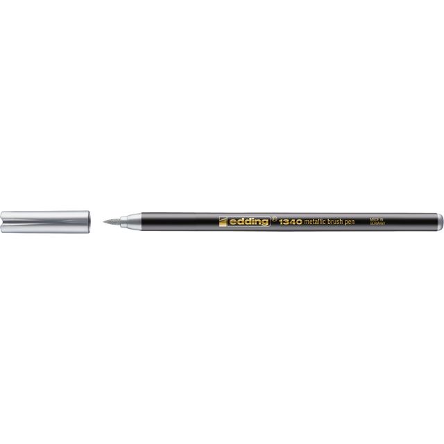 Edding - Brushpen 1340 argento metallizzato