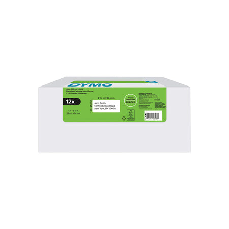 Dymo -  Etiket  labelwriter adressering 25x54 12st wit