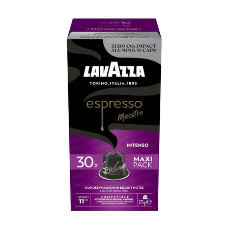 Lavazza - Tazas de café espresso Intenso 30 piezas