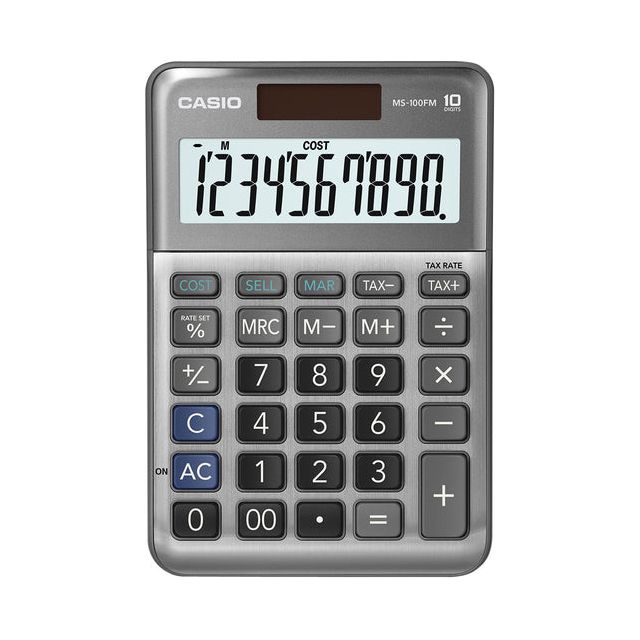 Casio - Calculatrice Casio MS -100FM | 1 pièce