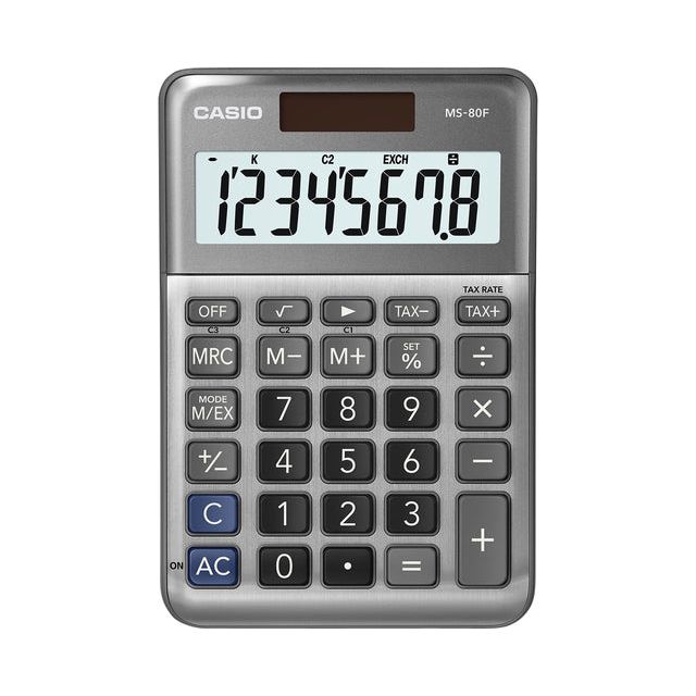 Casio - Calculatrice Casio MS -80F | 1 pièce