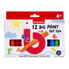 Bruynzeel - Pennarello per bambini blister a punta grande da 12 colori | 10 pezzi