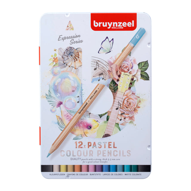 Bruynzeel - Kleurpotlood bruynzeel 12 stuks pastel kleuren