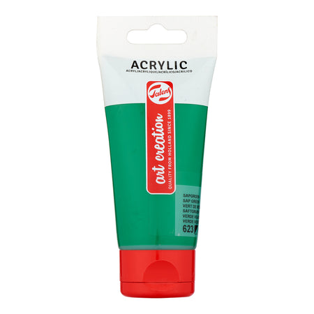 Talens Art Creation – Acrylfarbe Art Creation 623 saftgrün, Tube mit 75 ml | 3 Stück