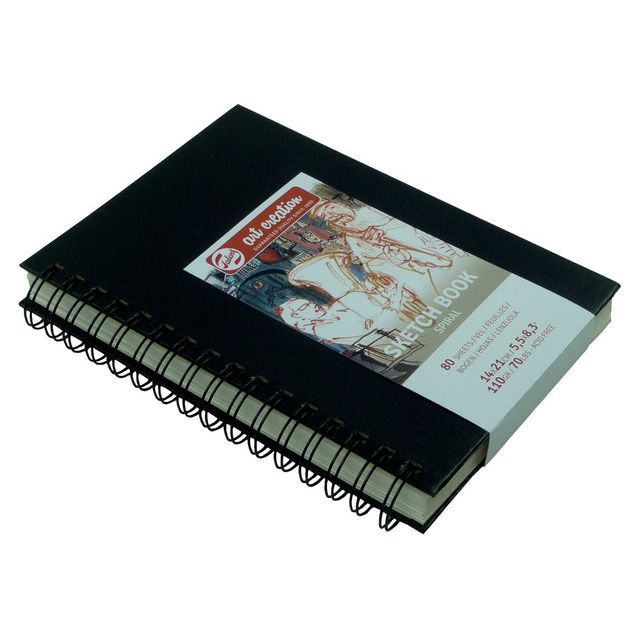 TALENS Création d'art - Sketchbook TAC Spiral - Bound 14x21 110G | Box A 5 Contraction x 1 Piece