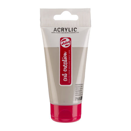 Talens Art Creation – Acrylfarbe Art Creation 718 warmgrau, Tube mit 75 ml | 3 Stück