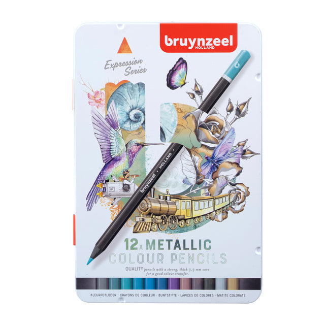 Bruynzeel - farbiger Bleistift Bruynzeel 12 Stück Metallic | Ein 6 -Set x 12 Stück