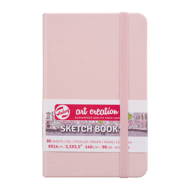 Talens Art Creation -  Schetsboek Art Creation 80 witte vellen 140gr 90x140mm roze