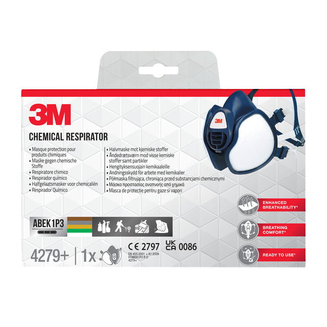 3M - Masque Respirator 4279 FFABEK1P3 D Filtres 1 PCK | 1 pièce