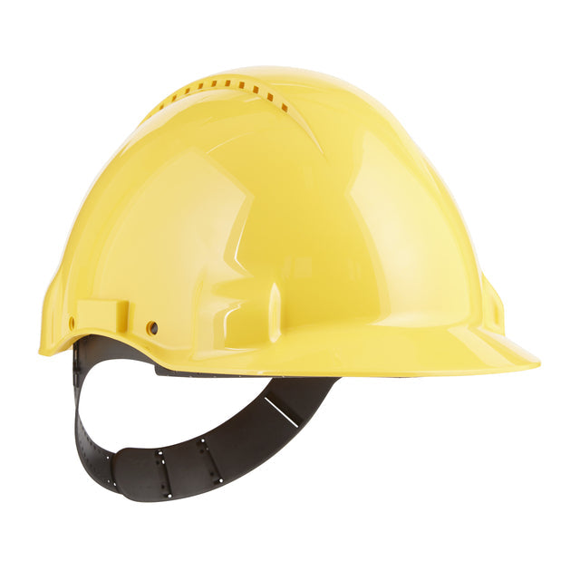 3M - Casque de sécurité 3M 53-62 cm Réglage de la broche jaune | 3 pièces