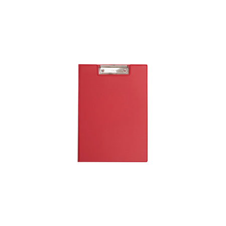 MAUL - Carpeta con portapapeles polietileno A4 vertical PP lámina roja | 12 piezas