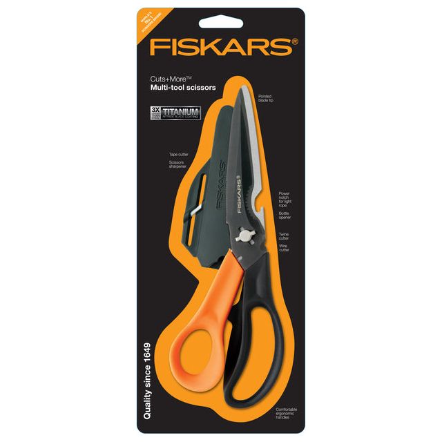 Fiskars - Schaar  230mm cuts and more multi-tool