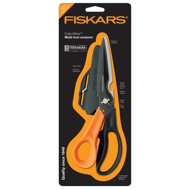 Fiskars - Forbici da 230 mm per tagli e altro Multiutensile