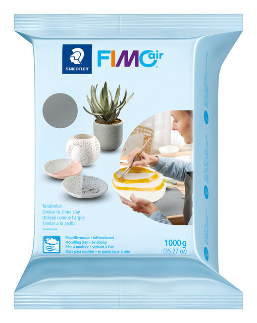 Fimo Staedtler - Mountting Clay Fimo Air 1 kg Gray | 6 pièces